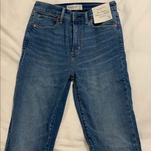 Abercrombie high rise super skinny ankle jeans